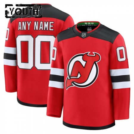 Lasten NHL New Jersey Devils Pelipaita Custom Fanatics Premium Koti 2024-25 Punainen